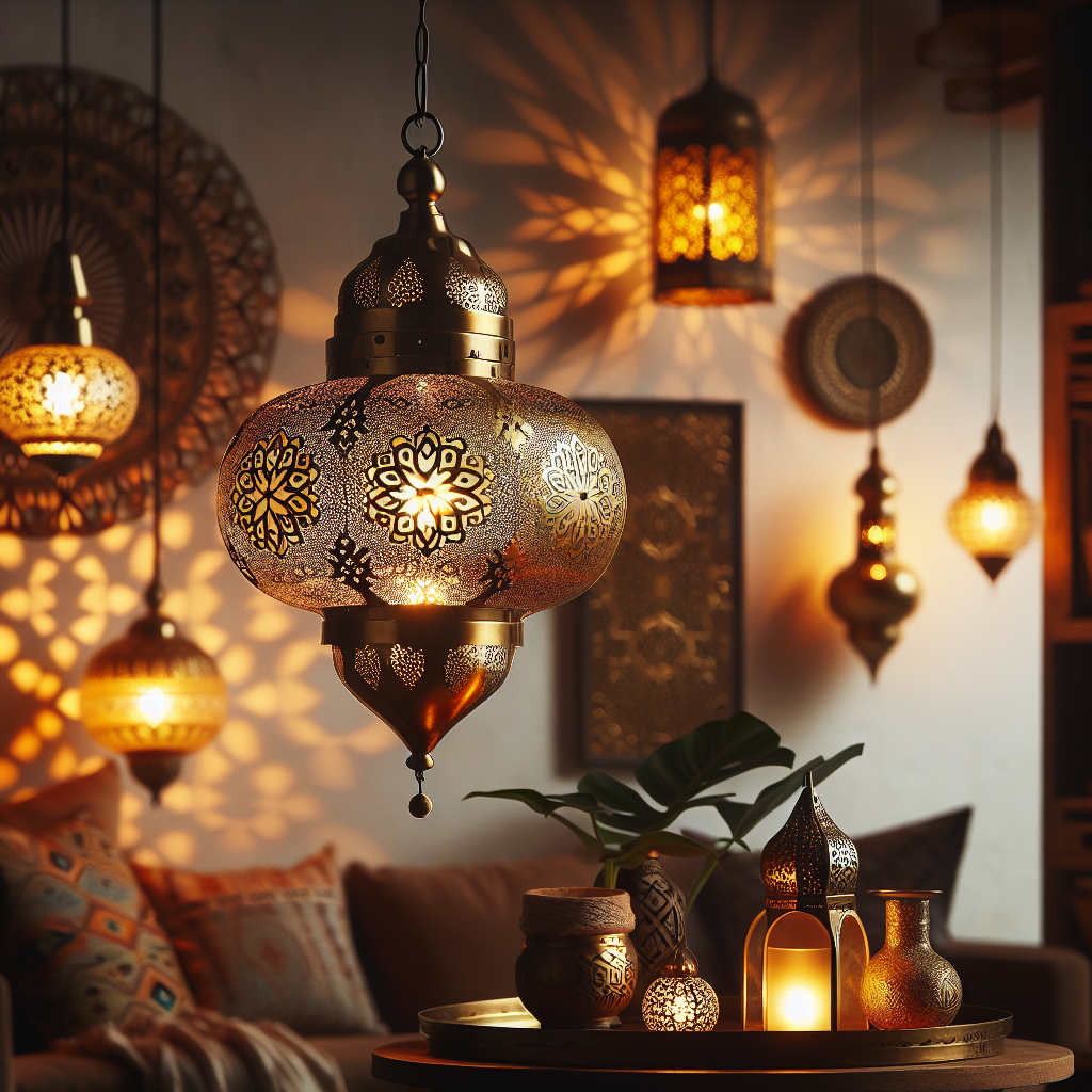 Woven Shadows: Bohemian and Moroccan Pendants to Enchant Your Home